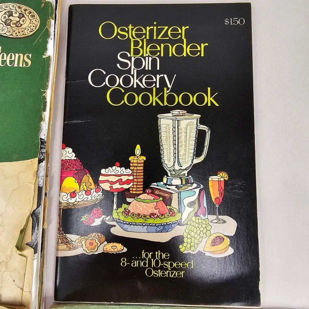 VTG. Cookbooks Recipe Booklets Lot of‎ 4 Osterizer Blender, Beef Budget, Baking